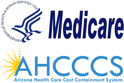 Arizona Medicare and AHCCCS Logos